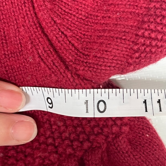 Hanna Andersson Fair Isle Knit Sweater Burgundy Cotton Wool Dress, 12-18 months - Picture 6 of 9